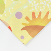 Fun Beach Yellow Fleece Blanket (Ecke)