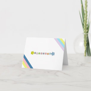 Fun Beaded Birthday Card Feiertagskarte