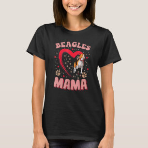 Fun Beagle Mama Pet Bekleidung Hund Beagle Mama Pr T-Shirt