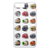 Fun Beängstigend Mask Muster Case-Mate iPhone Hülle (Rückseite)
