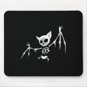 Fun Beängstigende Dunkelfliege Skelett T Halloween Mousepad