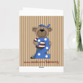 Fun Bear 2. Geburtstagskarte Karte (Rückseite)