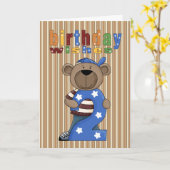 Fun Bear 2. Geburtstagskarte Karte (Gelbe Blume)