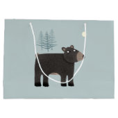 Fun Bear Woodland Große Geschenktüte (Rückseite)