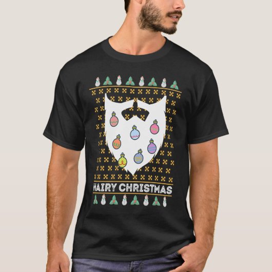 Fun bearded festive men with the big beards T-Shirt (Vorderseite)
