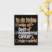 Fun Beat Endometrial Cancer Rule The World - Survi Karte (Gelbe Blume)