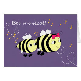 Fun Bee Animal Music Card