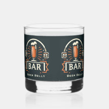 Fun Beer Bly Bar, Bier Tasse Logo Personalisiert