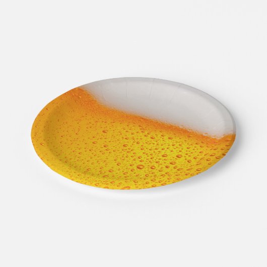 Fun Beer Brewery trinkt Happy Hour Party Pappteller (Schrägansicht)