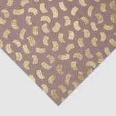 Fun Beige Golden Paint Strokes Color #98766D Seidenpapier (Detail)