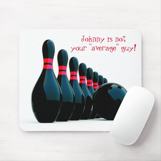 Fun benutzerdefinierbare Name Bowler Bowling Mouse Mousepad (Mit Mouse)