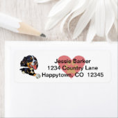 Fun Bernese Mountain Hund Rückgabeadresse (Insitu)