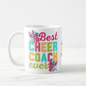 Fun BEST CHEER COACH EVER Kaffeetasse (Links)