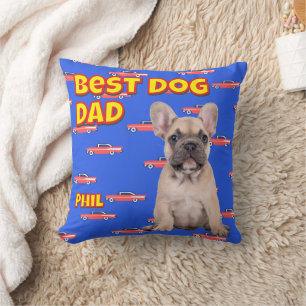 Fun Best Dog Vater - Benutzerdefiniertes Foto Gesc Kissen
