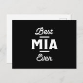 Fun Best Mia je Coolen Personalisierten Vornamen G Postkarte (Vorne/Hinten)
