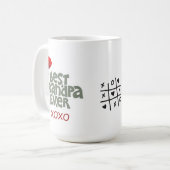 Fun Beste Opa je Weihnachtsmannmütze Weihnachten T Kaffeetasse (Vorderseite Links)