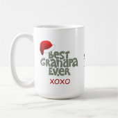Fun Beste Opa je Weihnachtsmannmütze Weihnachten T Kaffeetasse (Links)