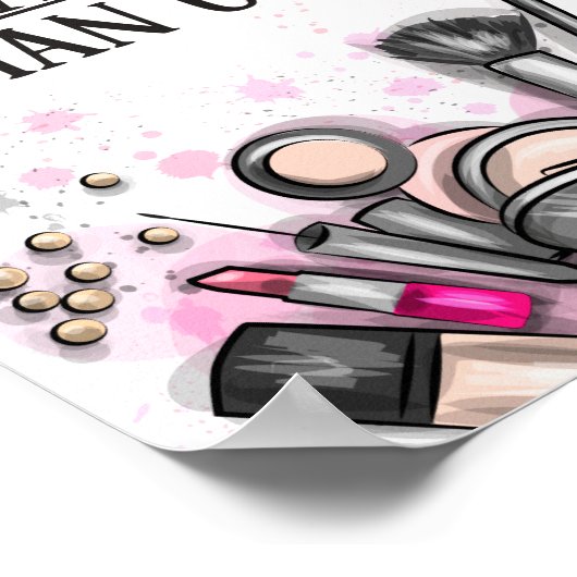 Fun Better late than ugly self-ironic make up Poster (Ecke)