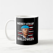 Fun Biden Dazed Merry th Juli glückliche Halloween Kaffeetasse (Links)