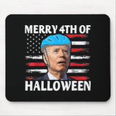 Fun Biden Dazed Merry th Juli glückliche Halloween Mousepad (Vorne)