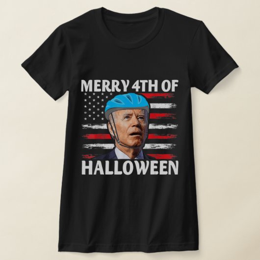 Fun Biden Dazed Merry th Juli glückliche Halloween T-Shirt (Ablage )