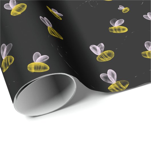 Fun Biene Design Packpapier (Rolleneckpunkt)