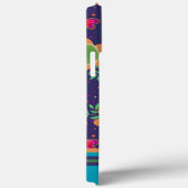 Fun Big Blue Blumen Muster Inspirivity Case-Mate iPhone Hülle (Rückseite / Rechts)