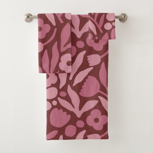 Fun Big Blume Fett Color Badhandtuch Set (Insitu)