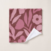 Fun Big Blume Fett Color Badhandtuch Set (Waschlappen)