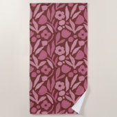 Fun Big Blume Fett Color Strandtuch (Vorderseite)
