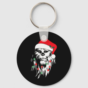 Fun Bigfoot Face Weihnachtsmannmütze Niedlich Weih Schlüsselanhänger