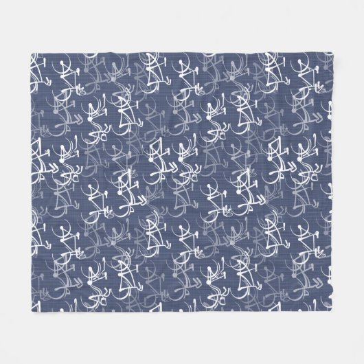 Fun Bike Ride Fleecedecke (Vorderseite (Horizontal))