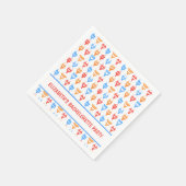 Fun Bikini Pool Party Personalisiert Bachelorette Serviette (Ecke)