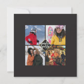 Fun Billboard Style Modernes Foto Weihnachten (Rückseite)