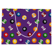 Fun Billiard Sportart gekachelt Party Tasche Große Geschenktüte (Rückseite)