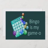 Fun Bingo Geburtstagsparty oder Gruppenveranstaltu Einladung (Vorne/Hinten)