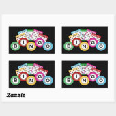 Fun Bingo liebt Glücksspiel-Aufkleber Rechteckiger Aufkleber (Blatt)