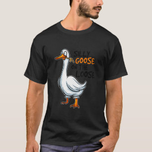 Fun Bird Animal Hunter Enck Alberne Gans auf dem L T-Shirt