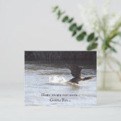 Fun Bird Postcard Postkarte (Stehend Vorderseite)