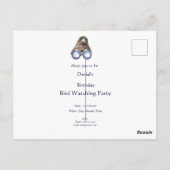 Fun Bird Watching Zitat Falken Binoculars Postkarte (Rückseite)