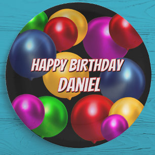 Fun Birthday Balloons Personalisiert Pappteller