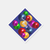 Fun Birthday Balloons Personalisiert Serviette (Ecke)