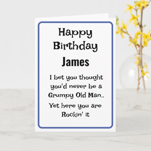 Fun Birthday Card Karte (Gelbe Blume)