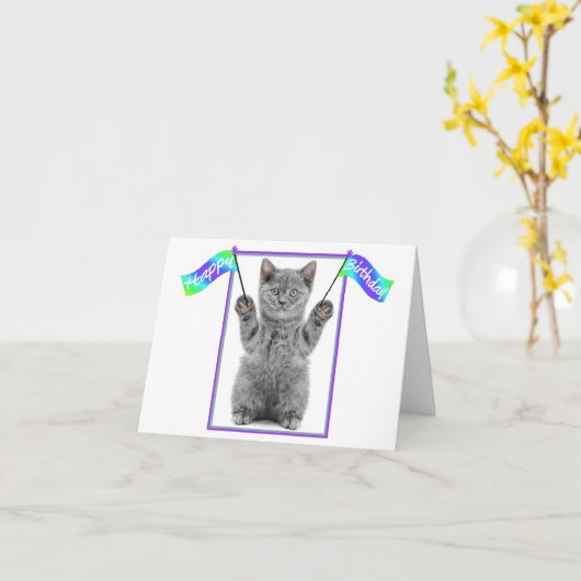 Fun Birthday Card Karte (Gelbe Blume)