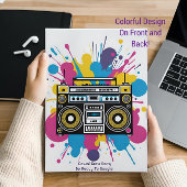 Fun Birthday Dance Party Farbenfrohe Einladung