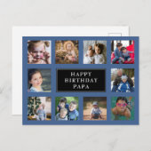 Fun Birthday Foto Collage Postcard Postkarte (Vorne/Hinten)