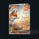 Fun Birthday Husband Proud of Animal Nature Karte<br><div class="desc">Spaß zum Geburtstag für den Ehemann Smart als Fuchs-Proud der Tierwelt</div>