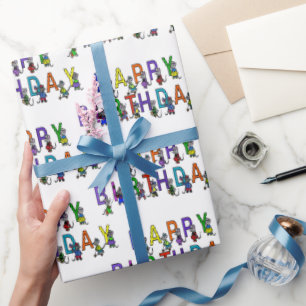 Fun Birthday Mice Geschenkpapier