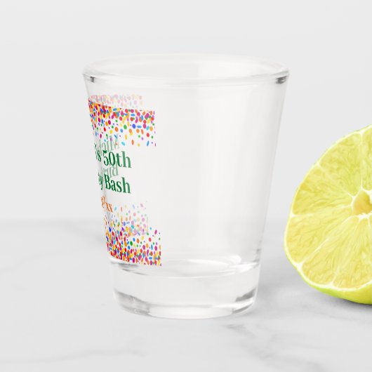 Fun Birthday Party Gefallen Colorful Confetti Schnapsglas (Rechts)