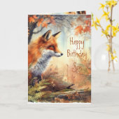 Fun Birthday Son Proud of Animal Nature Karte (Gelbe Blume)